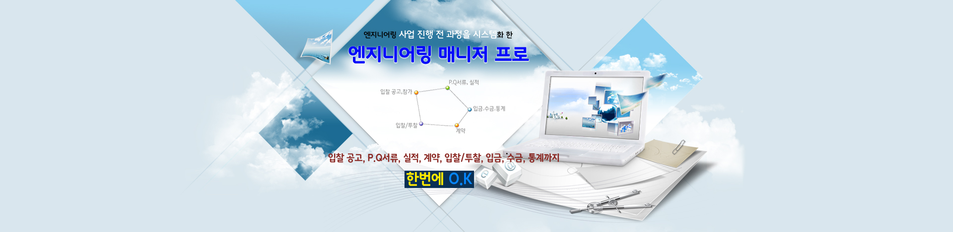 엔지니어링 회사 업무 전 과정을 시스템화 한 프로그램입니다.